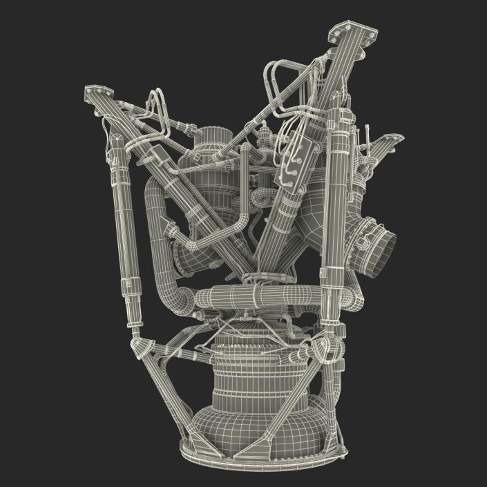 3D model Rocket Engine 2