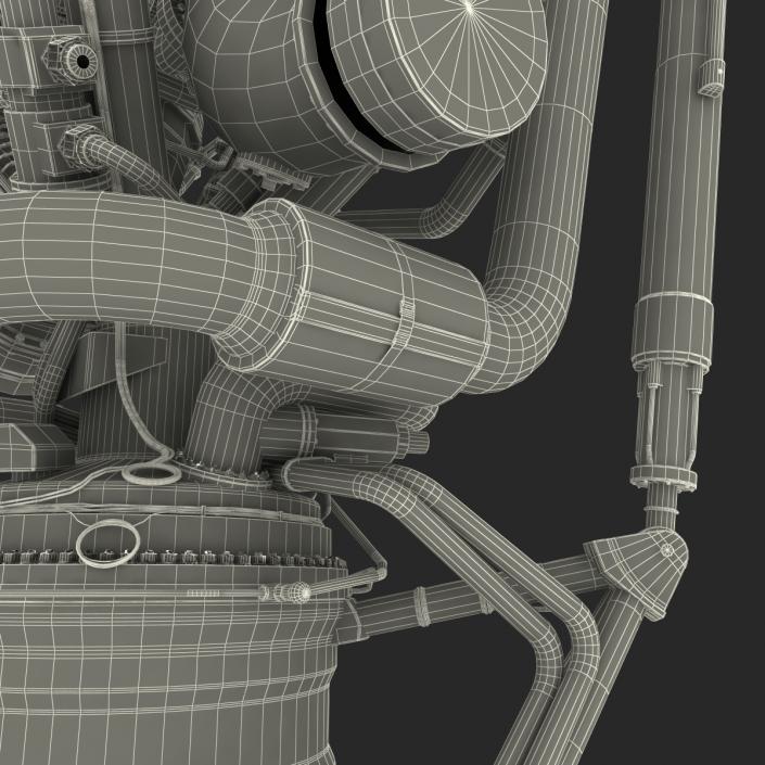 3D model Rocket Engine 2