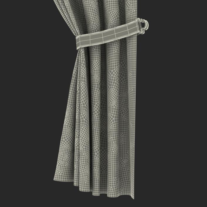 3D model Curtain 2 Brown