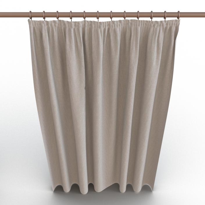 Curtain 2 Gray 3D model