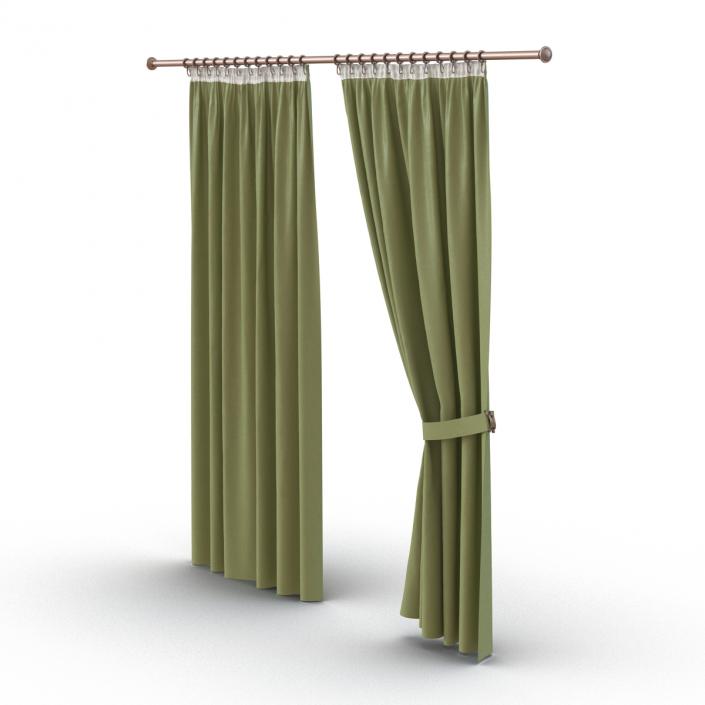 3D model Curtain 2 Green