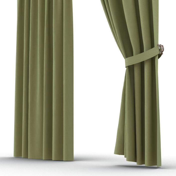 3D model Curtain 2 Green