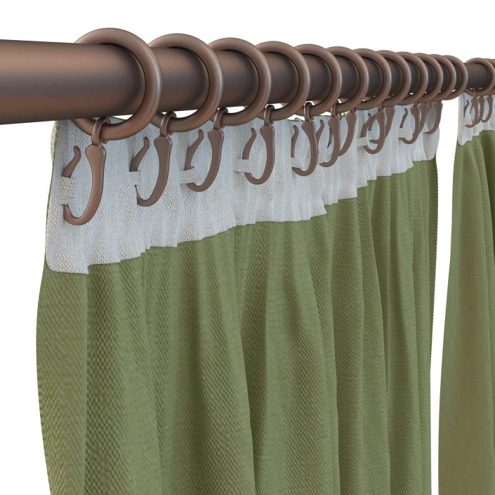 3D model Curtain 2 Green