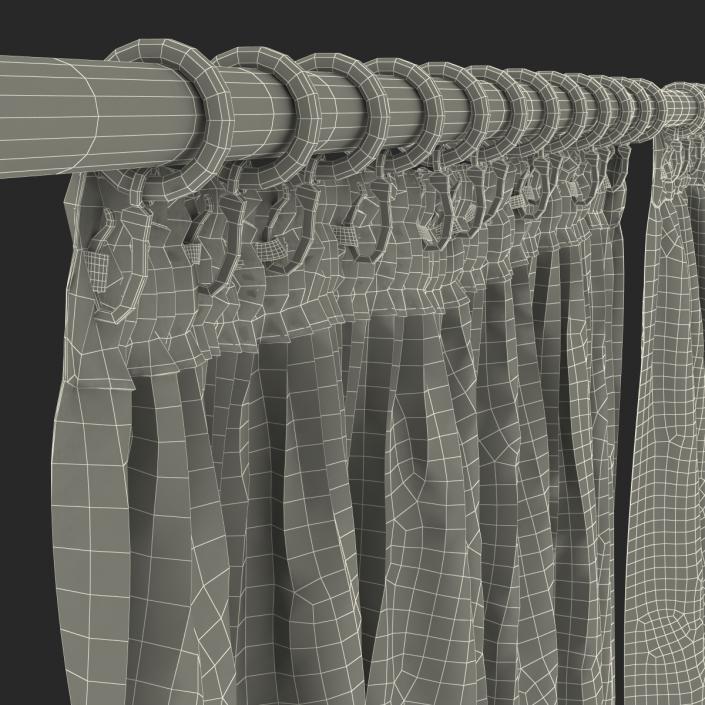 3D model Curtain 2 Green