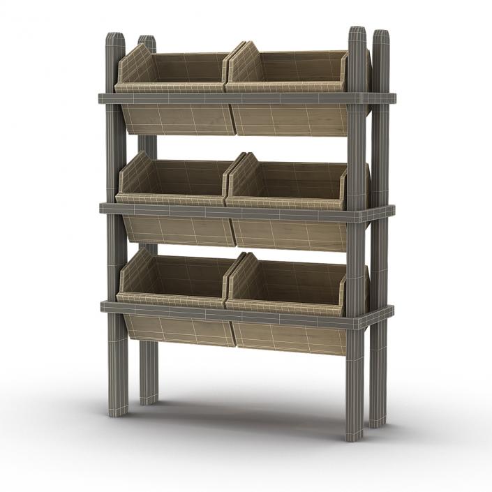 Bakery Display Shelves 3 3D model