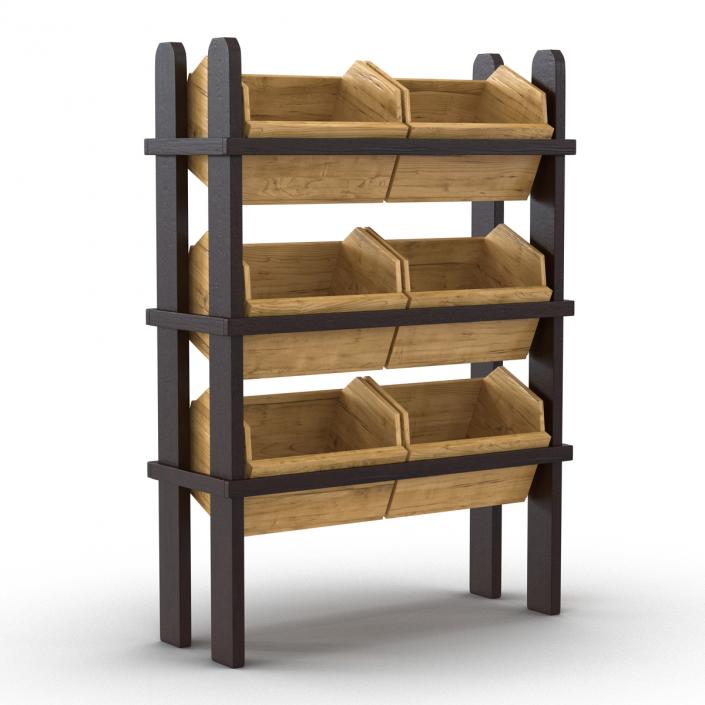 Bakery Display Shelves 3 3D model