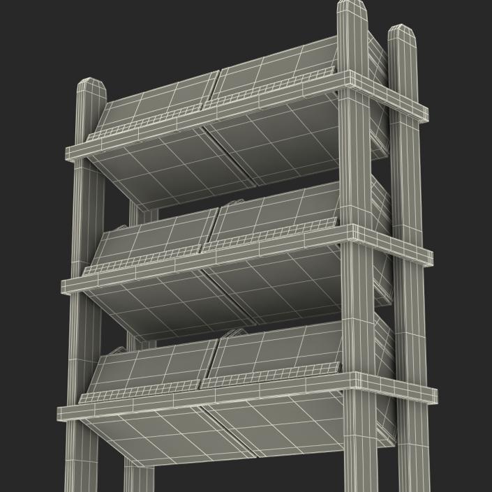 Bakery Display Shelves 3 3D model