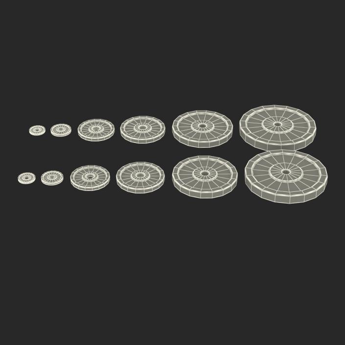 3D model Barbell Plates Collection