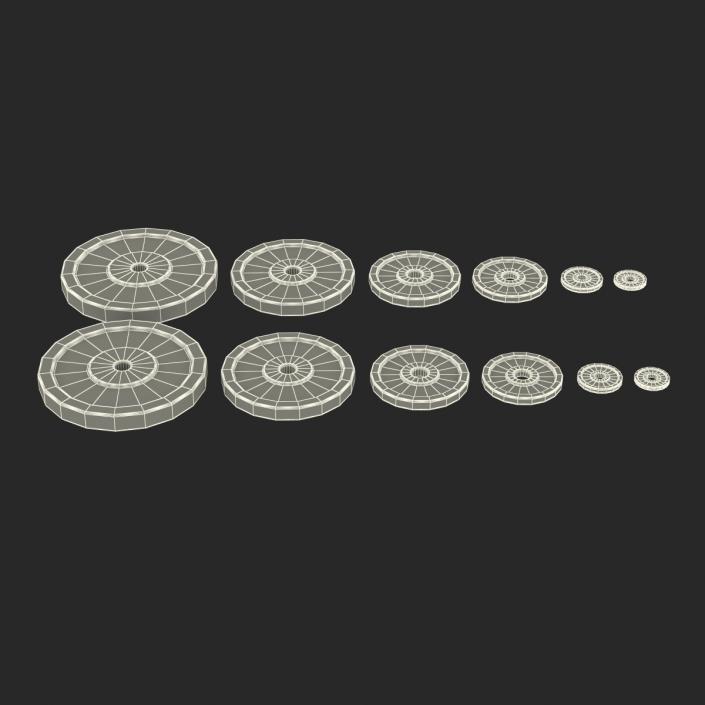 3D model Barbell Plates Collection