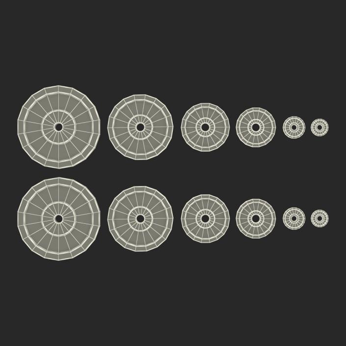 3D model Barbell Plates Collection