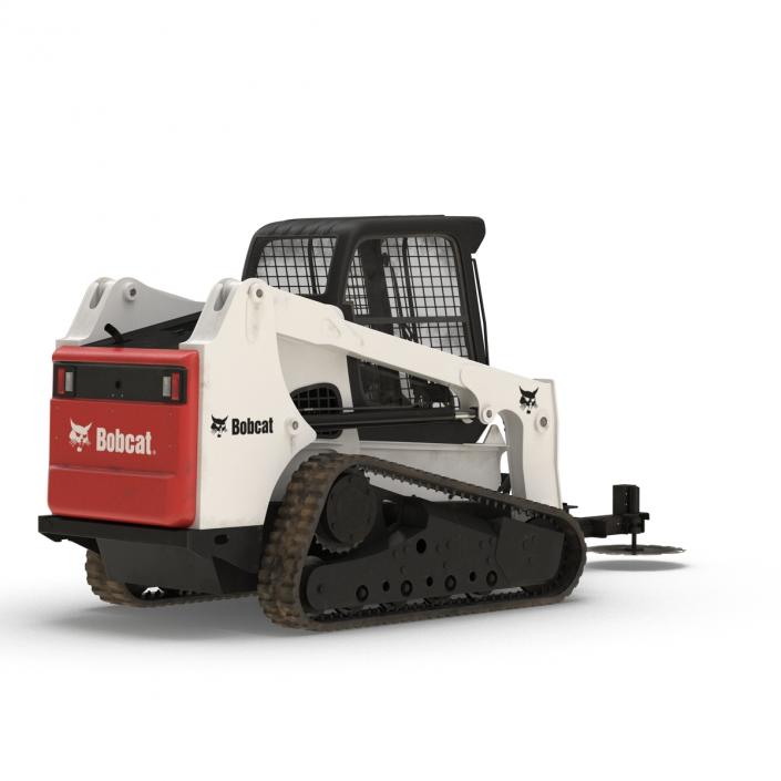 Compact Tracked Loader Bobcat With Brush Saw 3D model