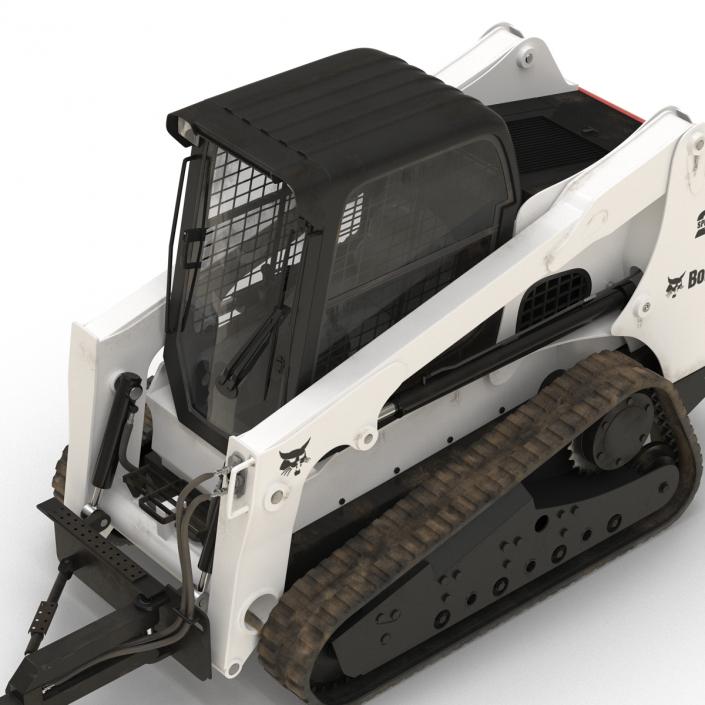 Compact Tracked Loader Bobcat With Brush Saw 3D model