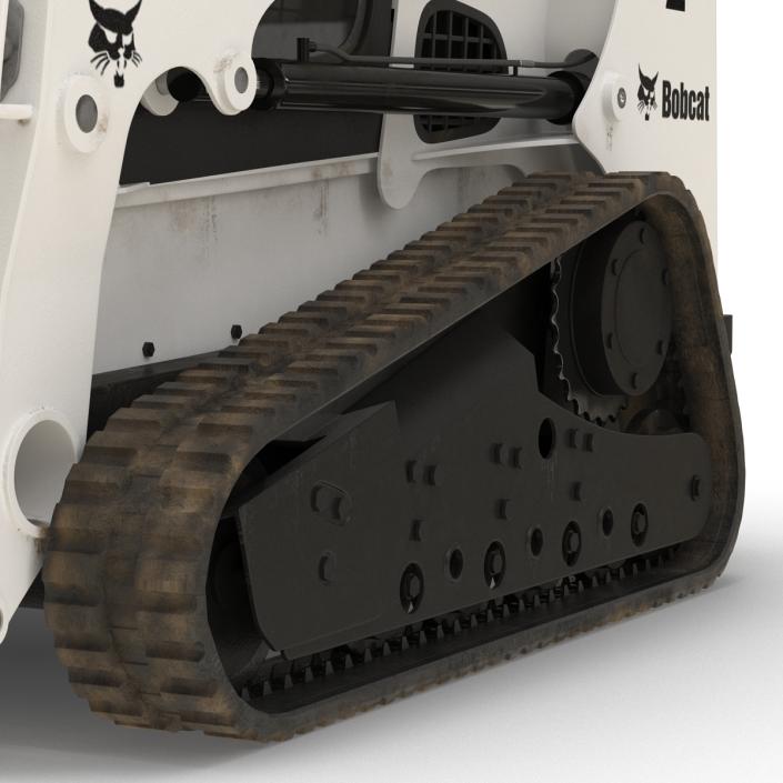 Compact Tracked Loader Bobcat With Brush Saw 3D model