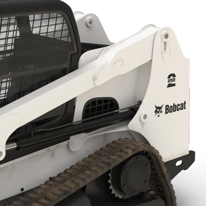 Compact Tracked Loader Bobcat With Brush Saw 3D model