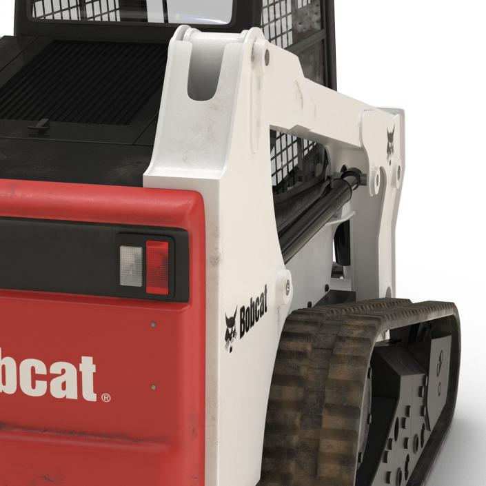 Compact Tracked Loader Bobcat With Brush Saw 3D model