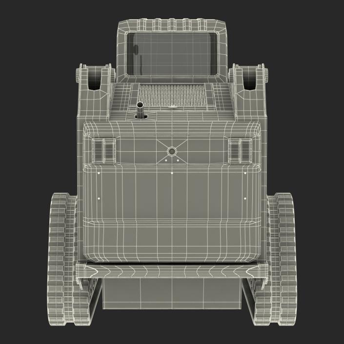 Compact Tracked Loader Bobcat With Brush Saw 3D model