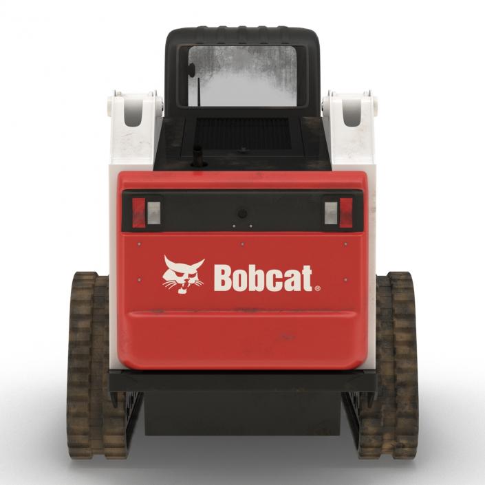 3D Compact Tracked Loader Bobcat With Brush Saw Rigged