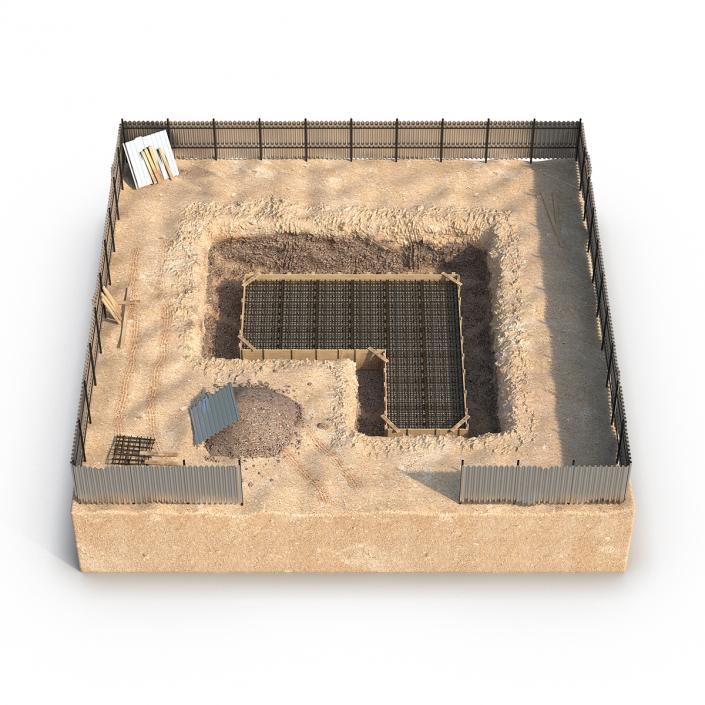 3D Construction Pit 3 model