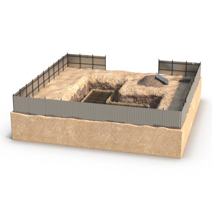 3D Construction Pit 3 model