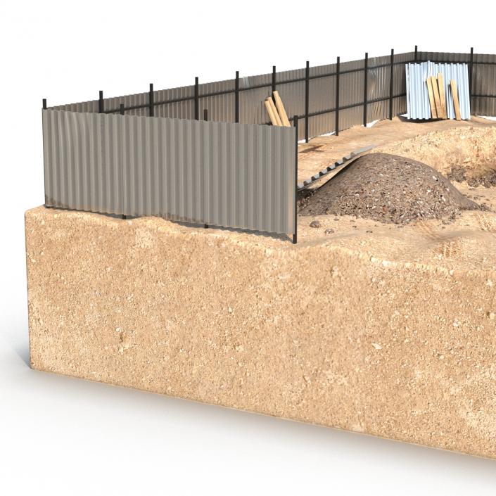 3D Construction Pit 3 model