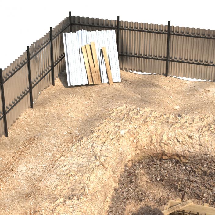 3D Construction Pit 3 model