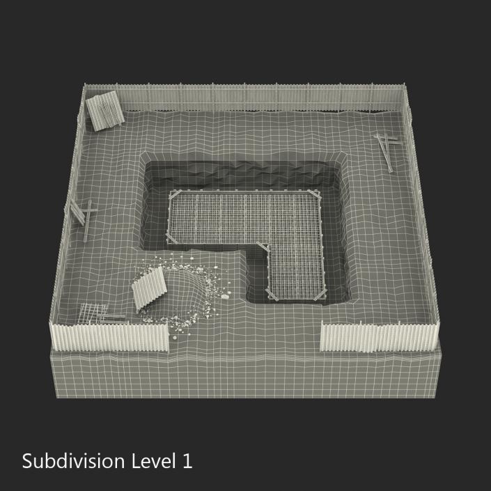 3D Construction Pit 3 model