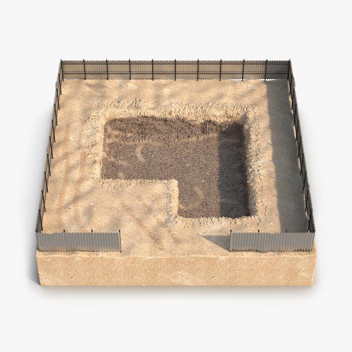 3D Construction Pit 4 model