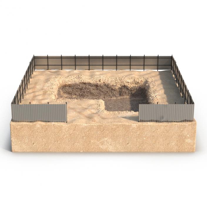 3D Construction Pit 4 model