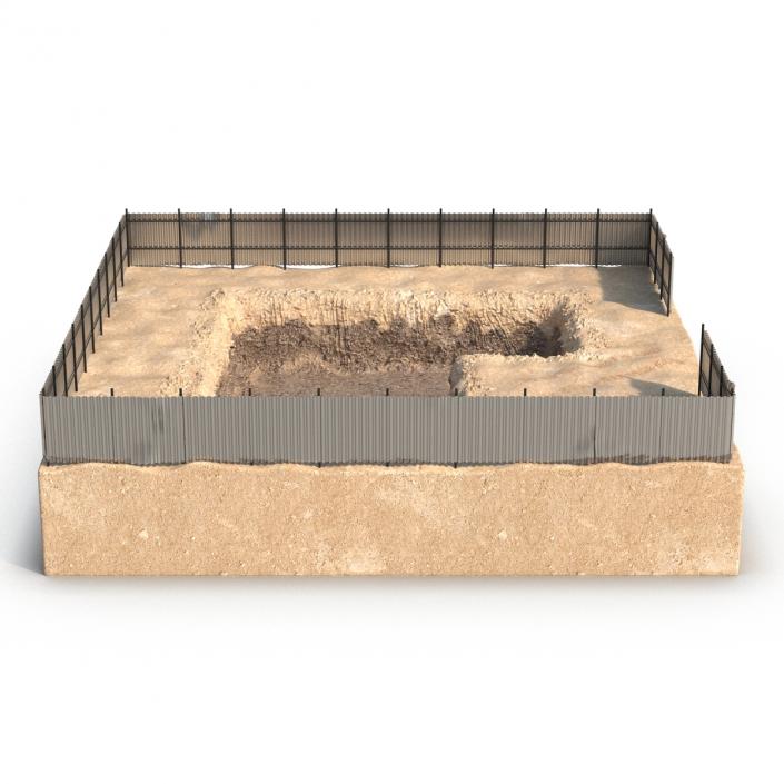 3D Construction Pit 4 model