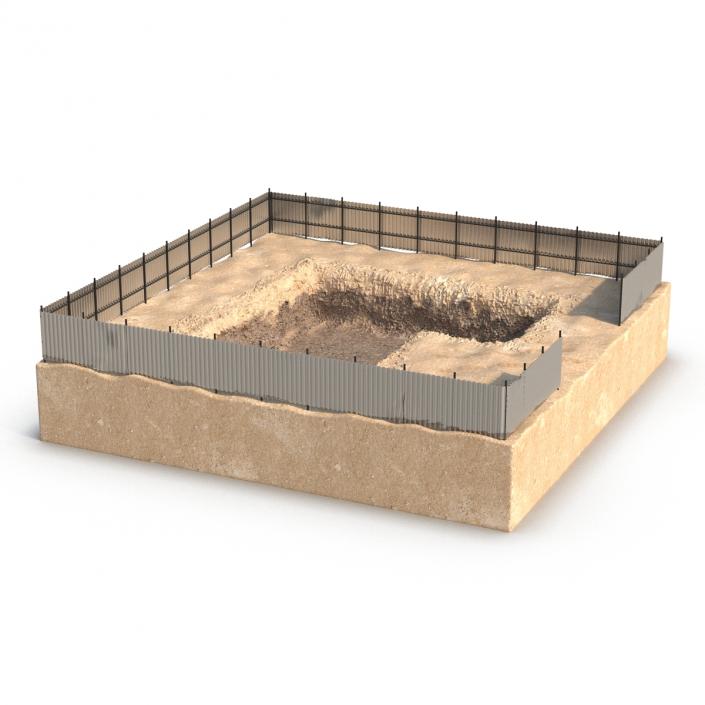 3D Construction Pit 4 model