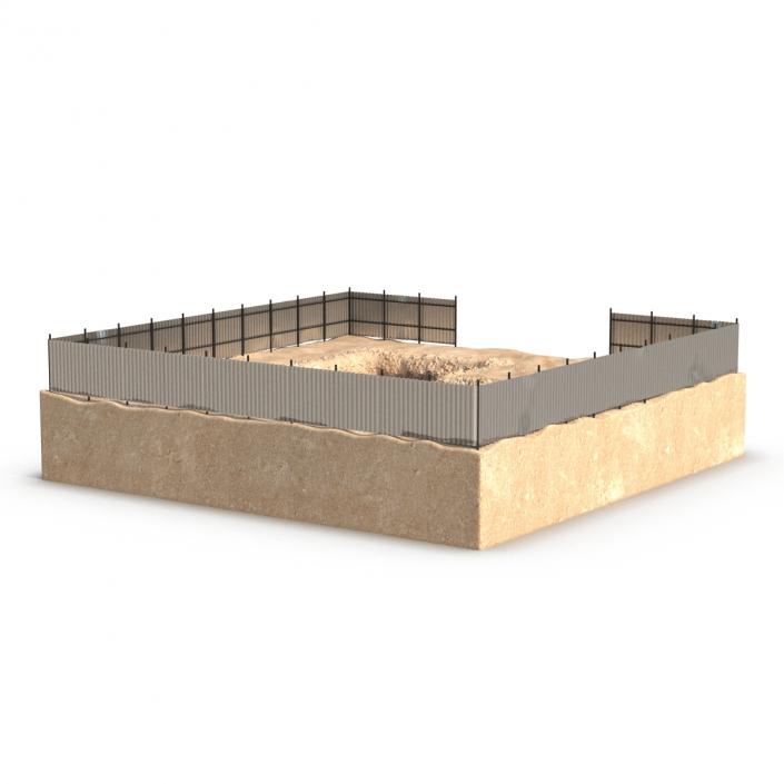 3D Construction Pit 4 model