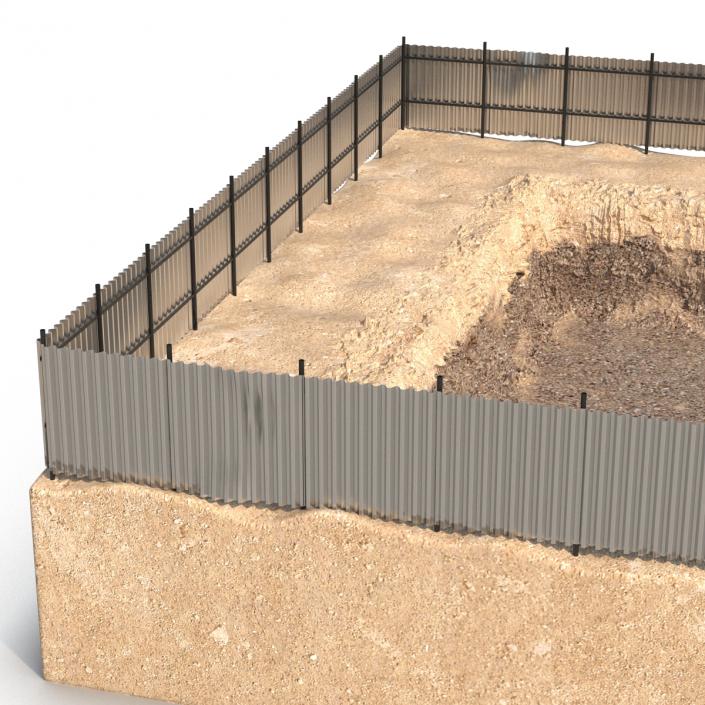 3D Construction Pit 4 model