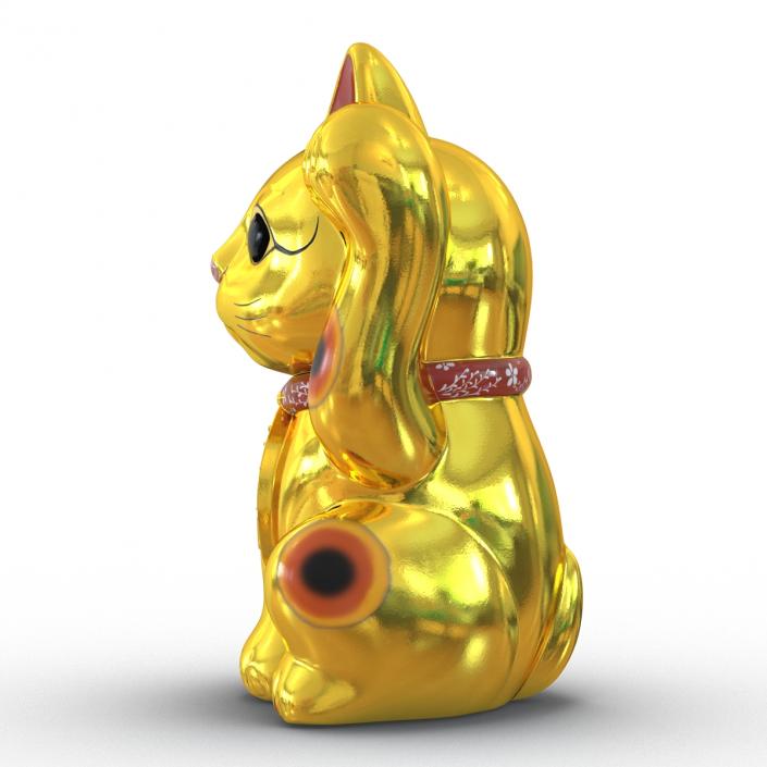 3D model Maneki Neko 2 Golden