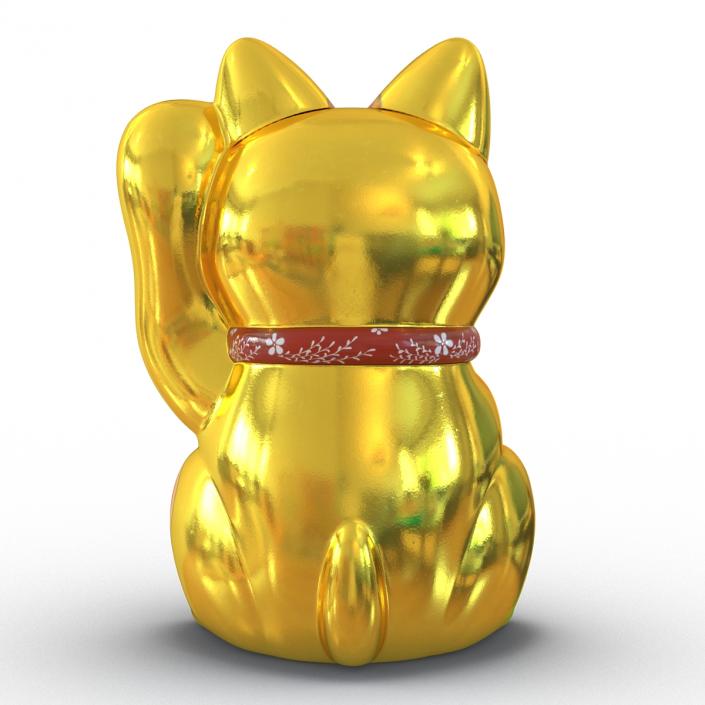 3D model Maneki Neko 2 Golden