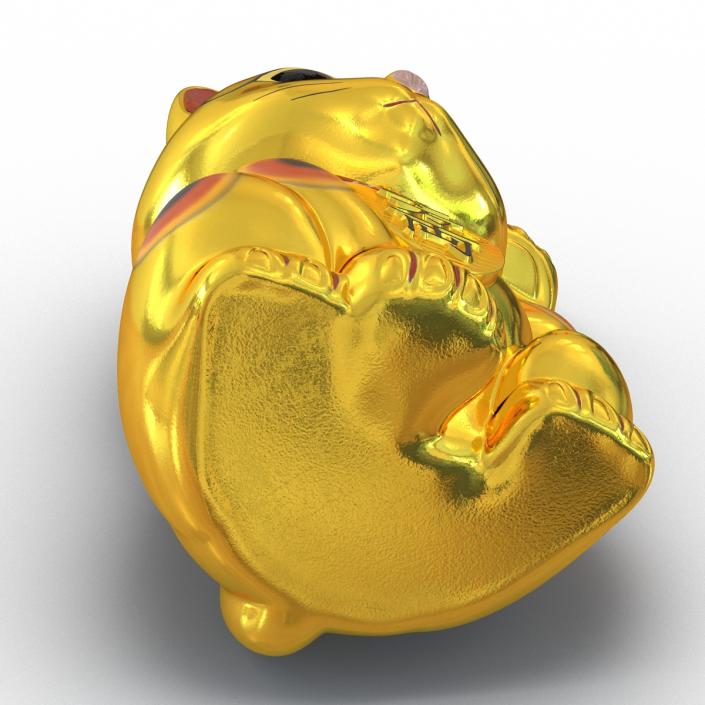 3D model Maneki Neko 2 Golden