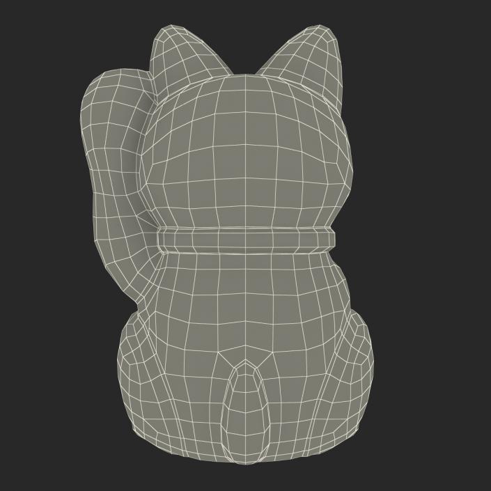 3D model Maneki Neko 2 Golden