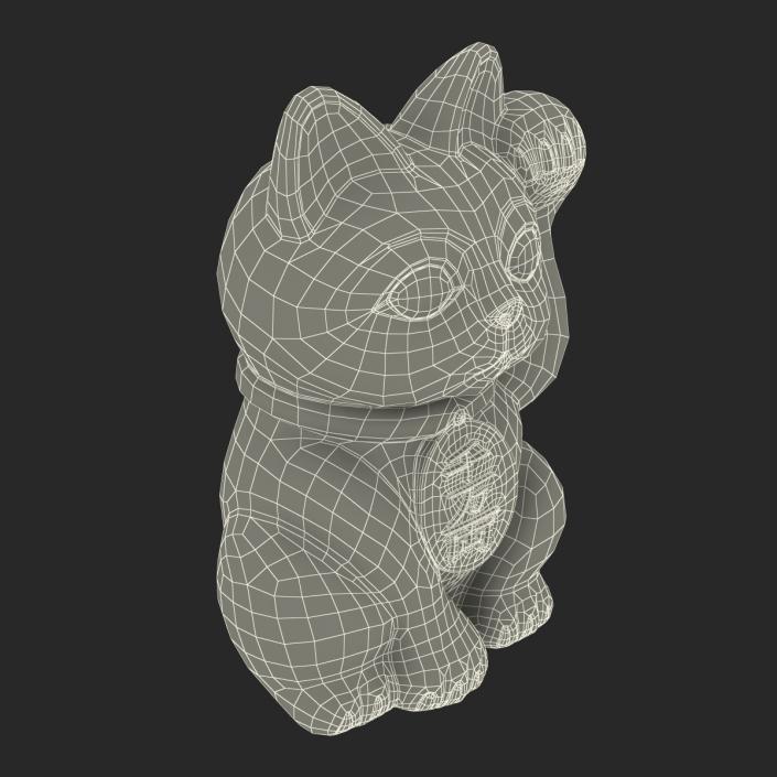 3D model Maneki Neko 2 Golden