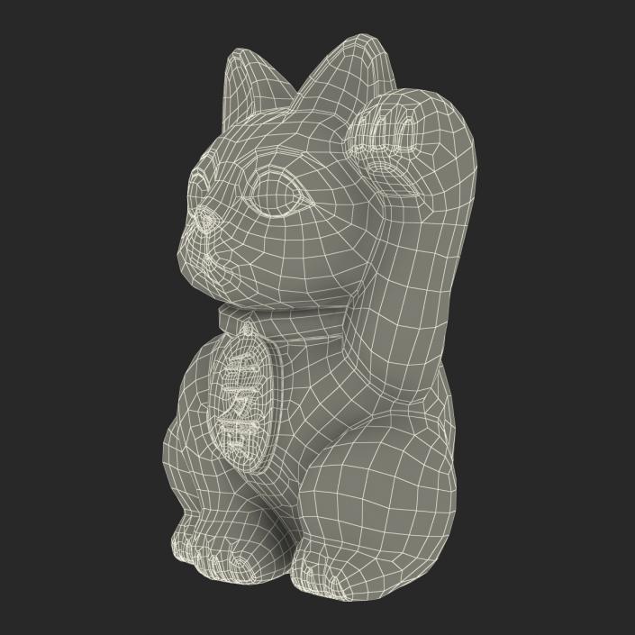 3D model Maneki Neko 2 Golden