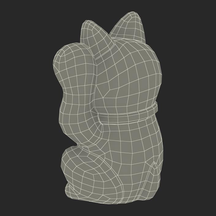 3D model Maneki Neko 2 Golden