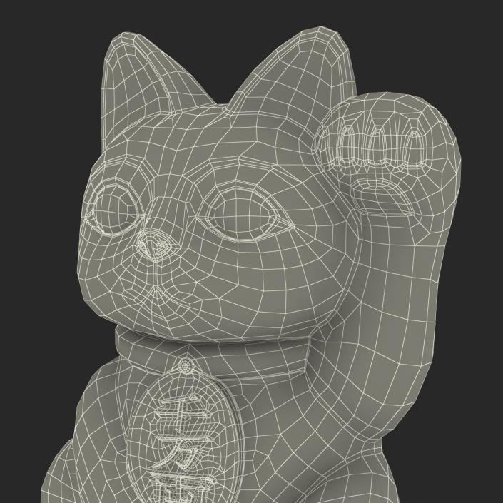 3D model Maneki Neko 2 Golden