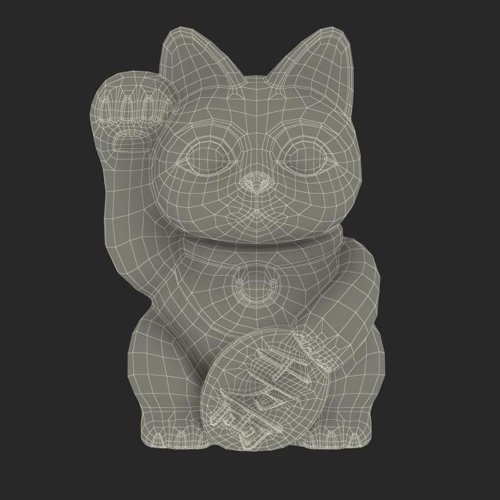 3D Maneki Neko 3 model