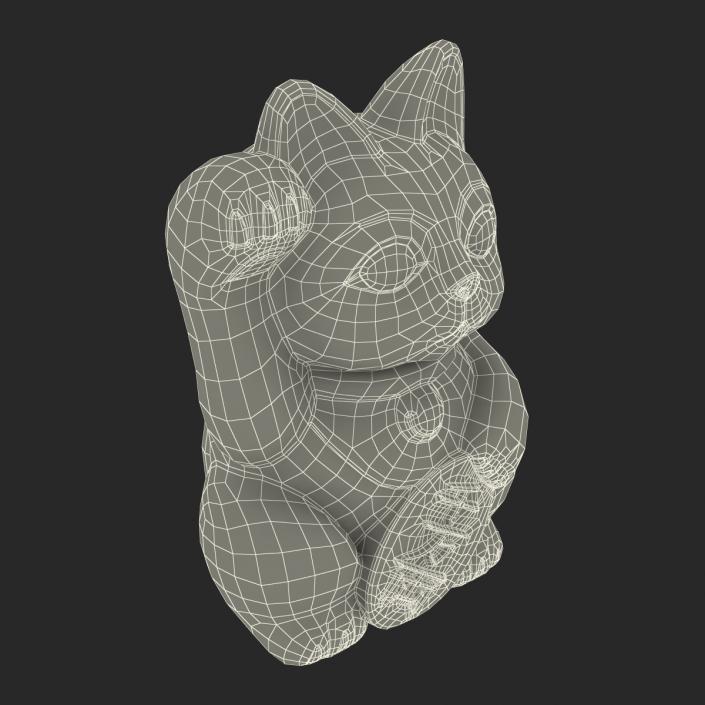 3D Maneki Neko 3 model