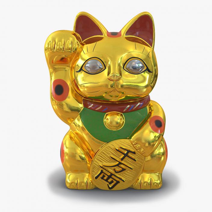 3D model Maneki Neko 3 Golden