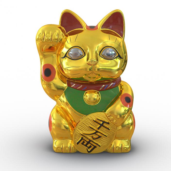 3D model Maneki Neko 3 Golden