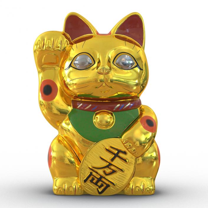 3D model Maneki Neko 3 Golden