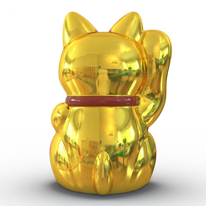 3D model Maneki Neko 3 Golden