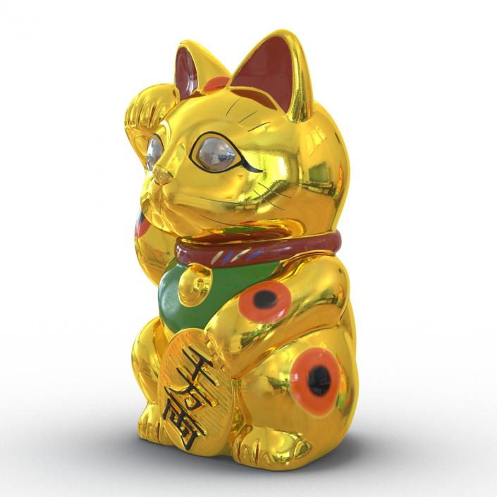 3D model Maneki Neko 3 Golden