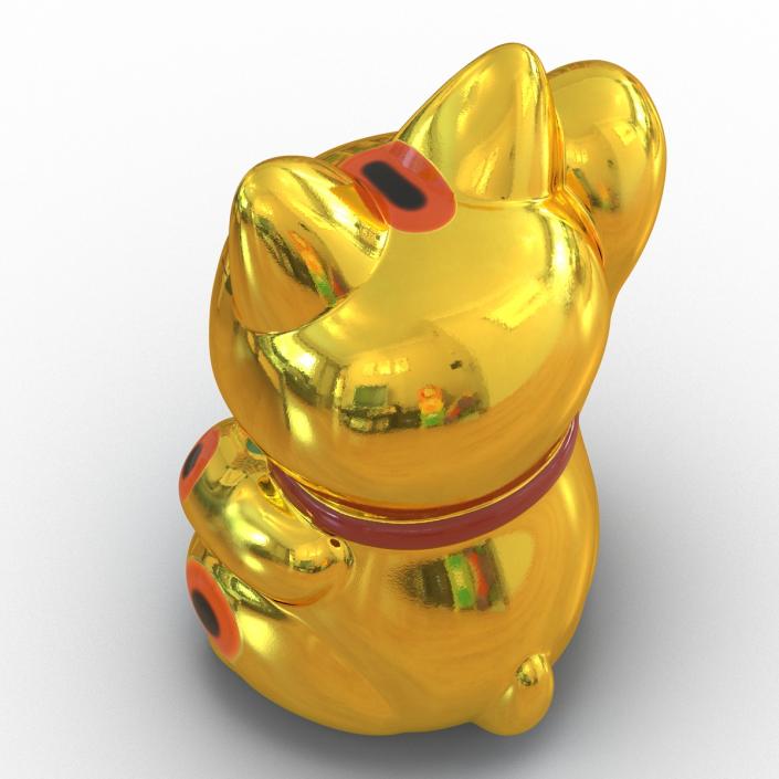 3D model Maneki Neko 3 Golden