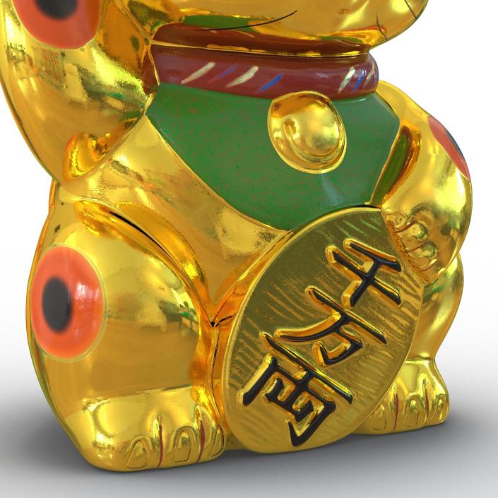 3D model Maneki Neko 3 Golden