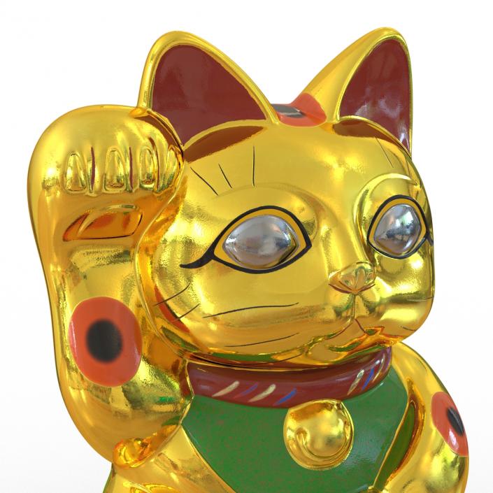 3D model Maneki Neko 3 Golden